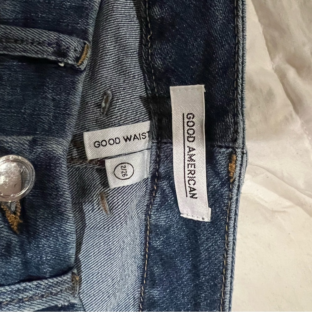 These are Good American designer jeans.